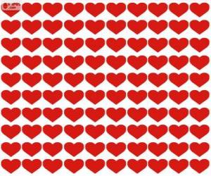 Puzzle 100 καρδιές, εκατό καρδιές για να γιορτάσουν την Ημέρα του Αγίου Βαλεντίνου